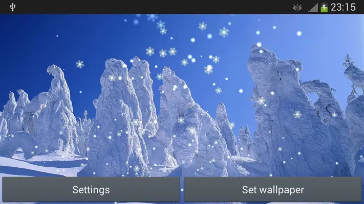 New Year Snow android App screenshot 1